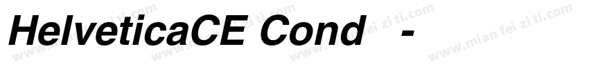 HelveticaCE Cond 常规字体转换